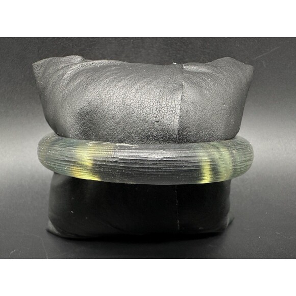 ALEXIS BITTAR Peacock Design Lucite Bangle Bracelet 7.75” - Picture 6 of 11